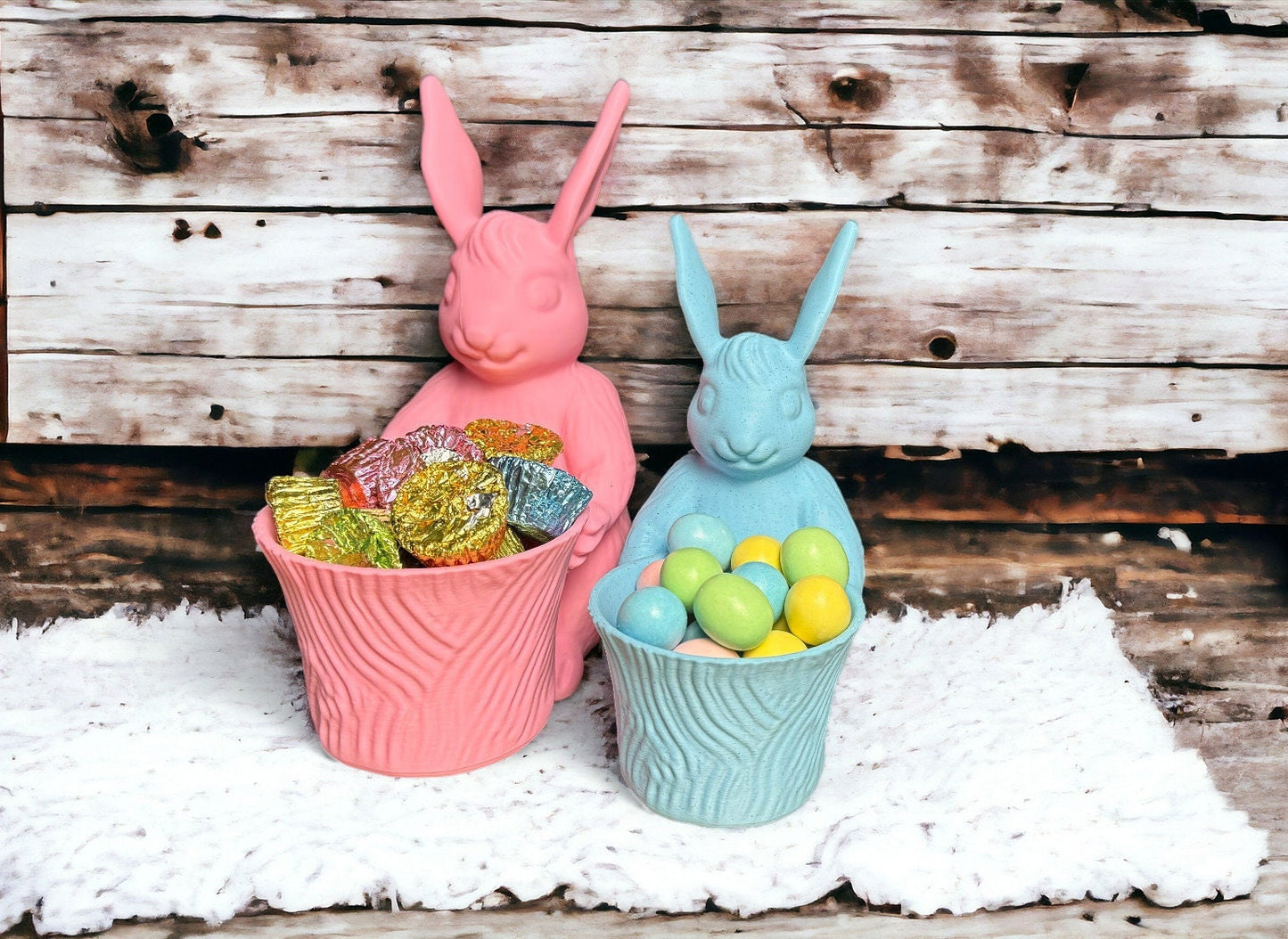 Easter Bunny Candy Dish, Whimsical Bunny Rabbit Holder for Sweets, Mini & Regular Sizes, Perfect for Easter Decor, Gifts, Candy Lovers