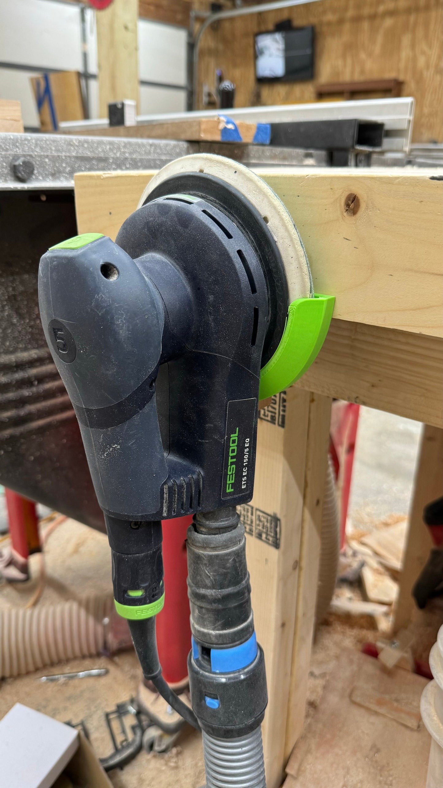 Festool ETS EC 150 Wall Mount for 150mm, 6" Orbital Sander, Hanging Sander Mount for 6 inch Orbital Sanders, Tool Organizer Mount for Sander