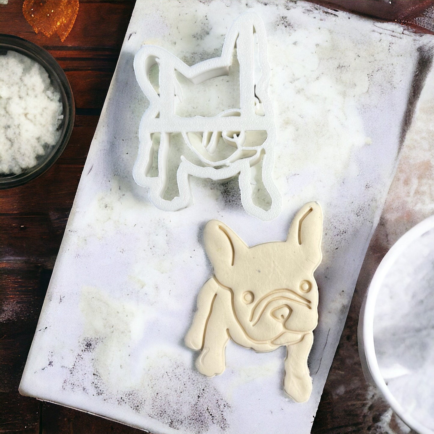 French Bulldog Cookie Cutter - Dog Cookie Cutter for Homemade Dog Treats, Fun Cookies for Kids Birthdays, Baking