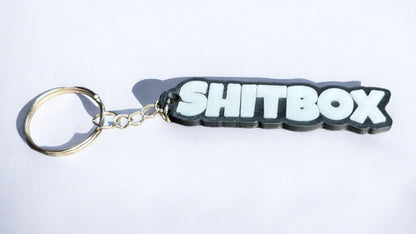 Shitbox Keychain for Car Keys, Hilarious Junk Car Accessory, Sarcastic Vehicle Keyring, Humorous Gift for Car Owners, Mechanics, Tinkerers