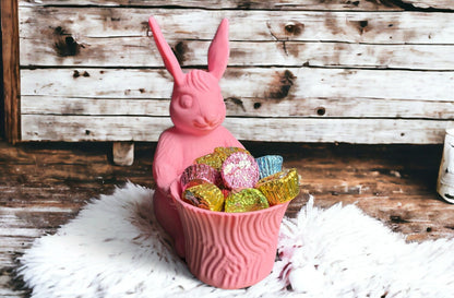 Easter Bunny Candy Dish, Whimsical Bunny Rabbit Holder for Sweets, Mini & Regular Sizes, Perfect for Easter Decor, Gifts, Candy Lovers