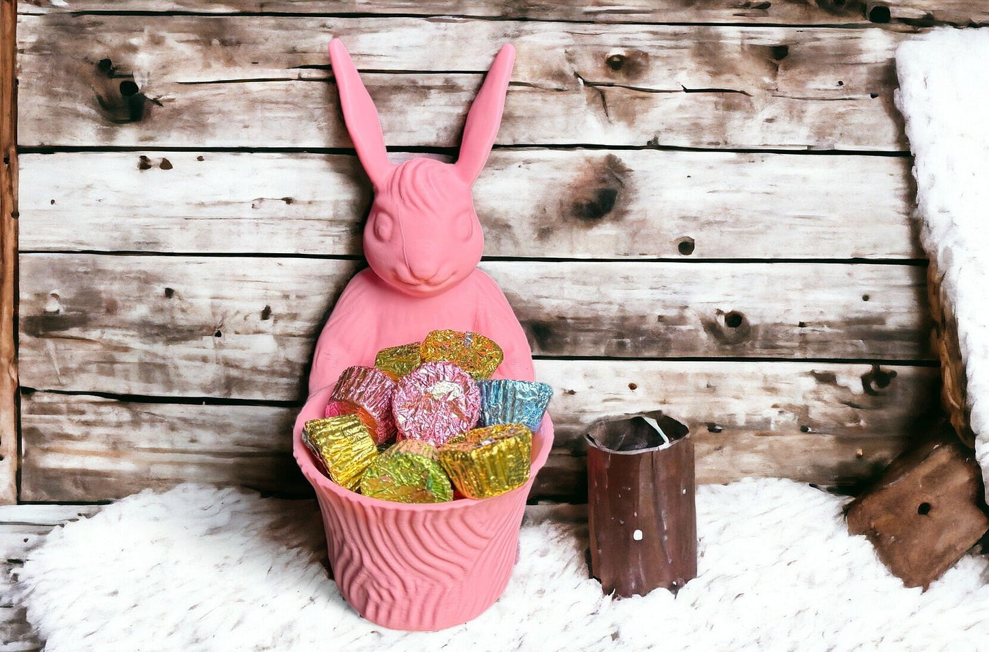 Easter Bunny Candy Dish, Whimsical Bunny Rabbit Holder for Sweets, Mini & Regular Sizes, Perfect for Easter Decor, Gifts, Candy Lovers