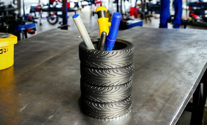 Tire Shop Desk Organizer, Gift for Mechanics, Garages, Body Shops, Car Dealerships, Storage for Pens, Pencils, Drill Bits & More!