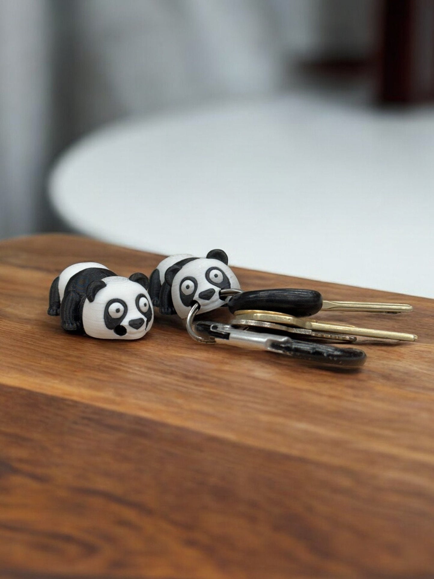 Panda Bear Fidget Keychain, Cute Stress Relief Toy, Black and White Panda, Adorable Panda Bear Gift, Fidget Keychain for Kids and Adults